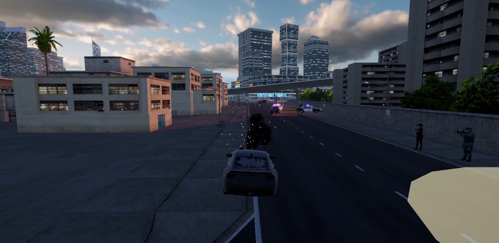 Perseguição policial com helicóptero em City of Crime