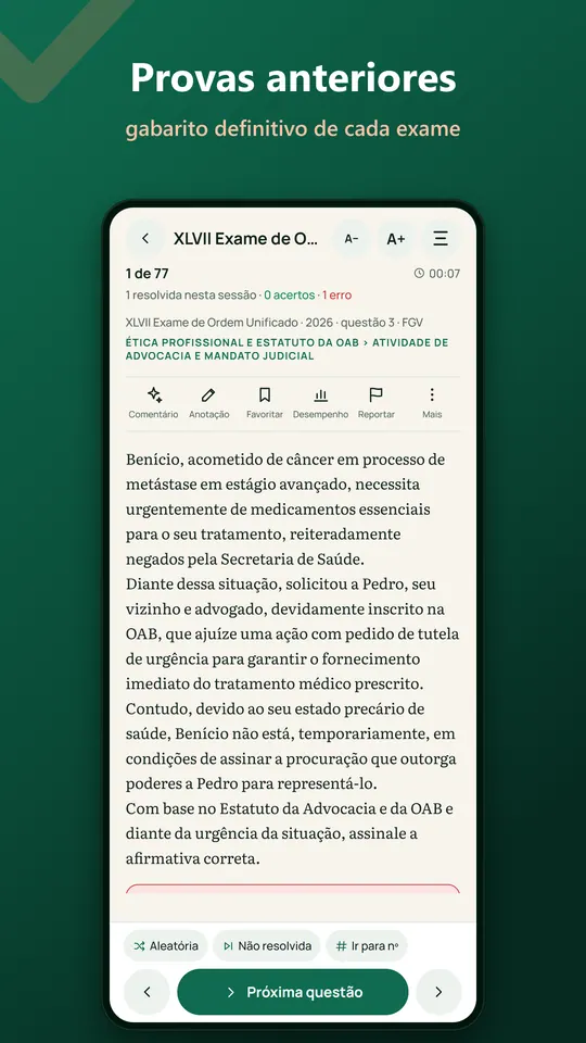Tela 2 do Cravei OAB